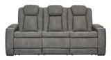 Next-Gen Durapella - Power Reclining Sofa Dark Gray by Signature Design by Ashley® | Bel Furniture