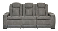 Next-Gen Durapella - Power Reclining Sofa Dark Gray by Signature Design by Ashley® | Bel Furniture