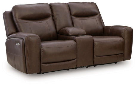 Gravier Power Reclining Loveseat With Console and Adjustable Headrest Cordova
