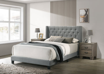 Makayla - Bed Dark Gray by Crown Mark | Bel Furniture