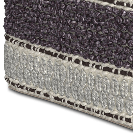Grady - Handcrafted Square Pouf - view 24