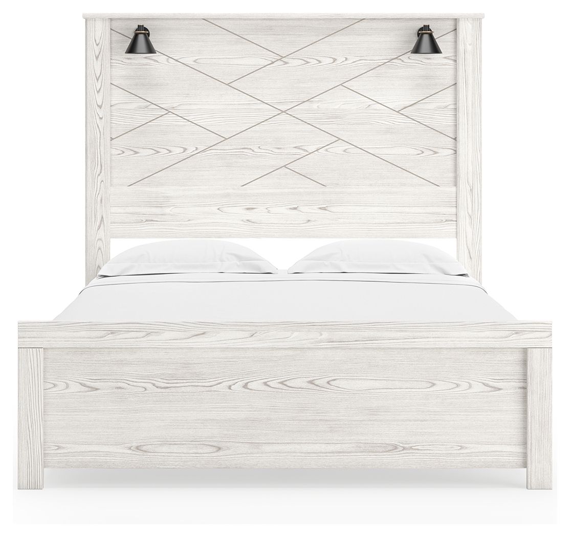 Gerridan - Panel Bed With Sconces by Signature Design by Ashley® | Bel Furniture