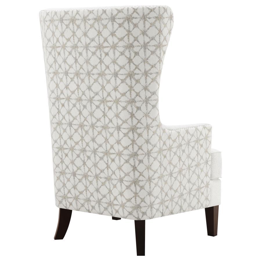 Pippin - Upholstered High Wingback Accent Chair - Latte