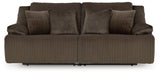 Top Tier - Reclining Sectional Dark Brown 2 Pc. Loveseat Reclining Sectional by Signature Design by Ashley® | Bel Furniture