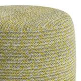 Bayley - Versatile Round Braided Pouf by Simpli-Home | Bel Furniture