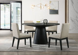 Jasper - Wide Contemporary Round Dining Table Set by Lilola Home | Bel Furniture
