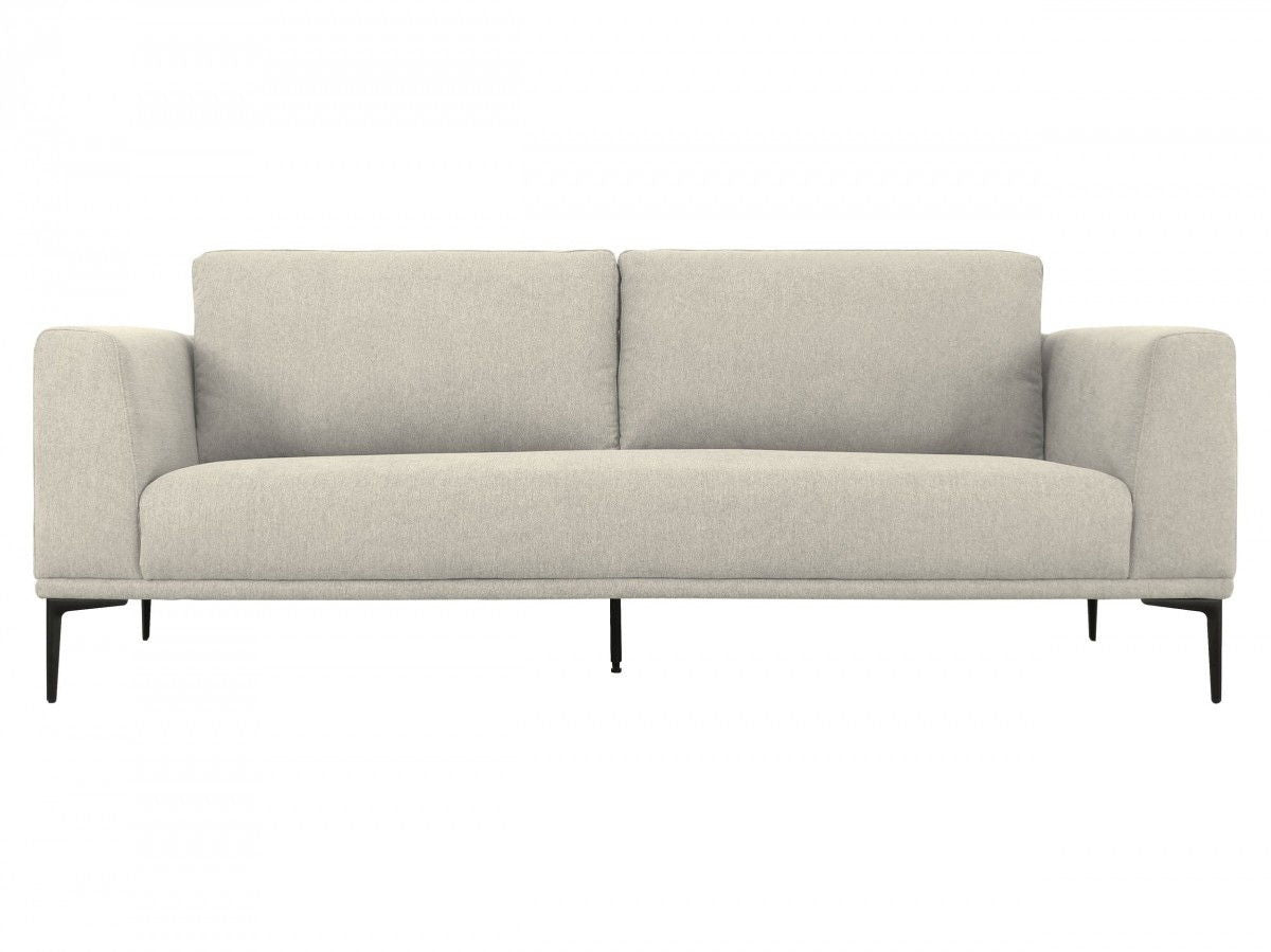 Sofa With Black Legs - Beige