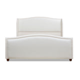 Carmen - Upholstered Wingback Panel Bed Frame