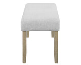 Dune - Bench - Pearl Silver by Crown Mark | Bel Furniture