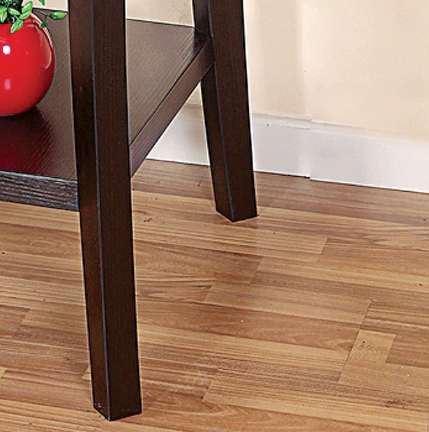 Livingroom Chairside Table, Small Display Table With Bottom Shelve - Red Cocoa