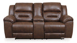 Stoneland - Reclining Loveseat Dark Brown by Signature Design by Ashley® | Bel Furniture