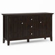 Bedford - Sideboard Buffet - Dark Tobacco Brown by Simpli-Home | Bel Furniture