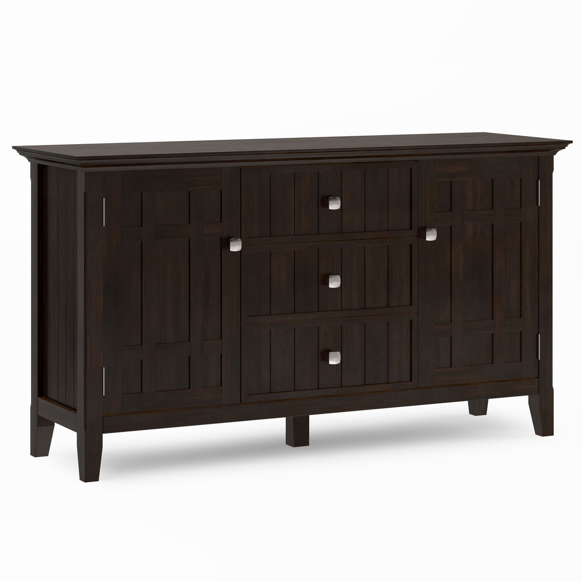 Bedford - Sideboard Buffet - Dark Tobacco Brown by Simpli-Home | Bel Furniture