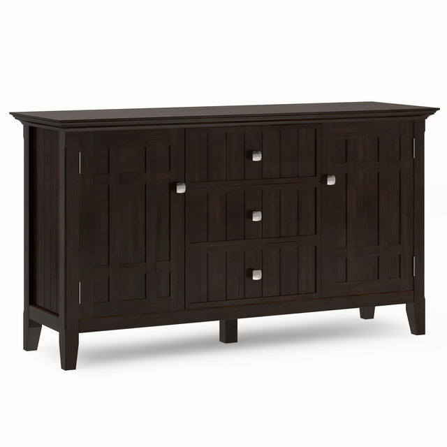 Bedford - Sideboard Buffet - Dark Tobacco Brown by Simpli-Home | Bel Furniture