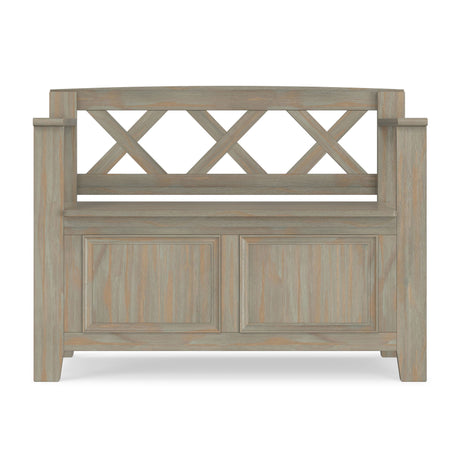 Amherst - Small Transitional Entryway Storage Bench - view 24