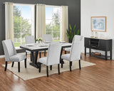 Vance - Side Board - Charcoal / White by Crown Mark | Bel Furniture