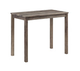 Lux - 3 Piece Counter Height Pub Table With Tufted Linen Stools (Set of 3) by Lilola Home | Bel Furniture