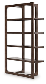 Breckington - Dark Brown - Bookcase by Signature Design by Ashley® | Bel Furniture