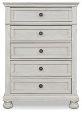 Robbinsdale - Antique White - Five Drawer Chest - Youth by Signature Design by Ashley® | Bel Furniture