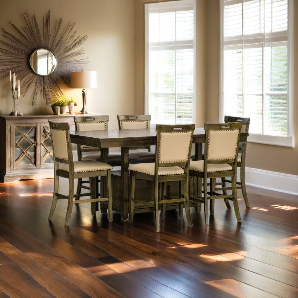 7 PIECE PUB DINING ROOM SET by Mollai Collections | Bel Furniture