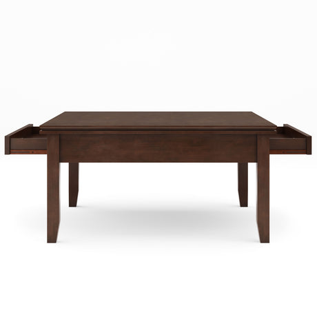 Artisan - Square Coffee Table - Russet Brown by Simpli-Home | Bel Furniture