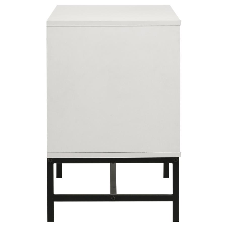 Sonora - 2-Drawer Nightstand Bedside Table - White by Coaster Fine Furniture | Bel Furniture
