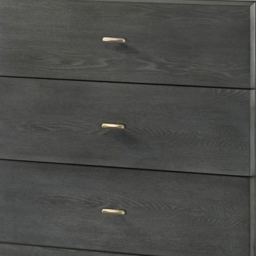 Manufactured Wood 5 Drawer Chest - Gray