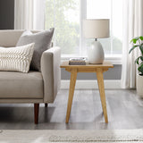 Japandi - Minimal Solid Wood Side Table by Walker Edison | Bel Furniture