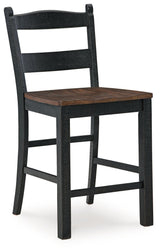 Valebeck - Black / Brown - Barstool (Set of 2) by Signature Design by Ashley® | Bel Furniture