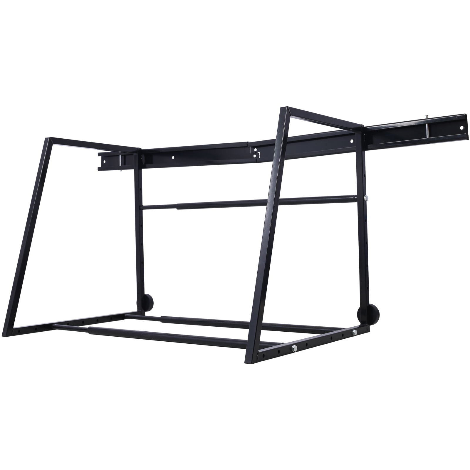 Heavy Duty Adjustable Garage Wall Multi-Tire Rack Storage - Black