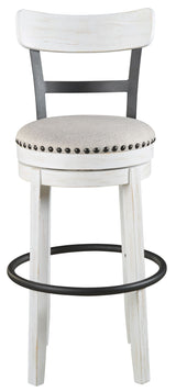 Valebeck - Tall Upholstered Swivel Barstool by Signature Design by Ashley® | Bel Furniture