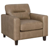 Scotland - Faux Leather Upholstered Sofa Set