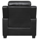 Finley - Upholstered Padded Arm Tufted Accent Chair - Black by CoasterEveryday | Bel Furniture