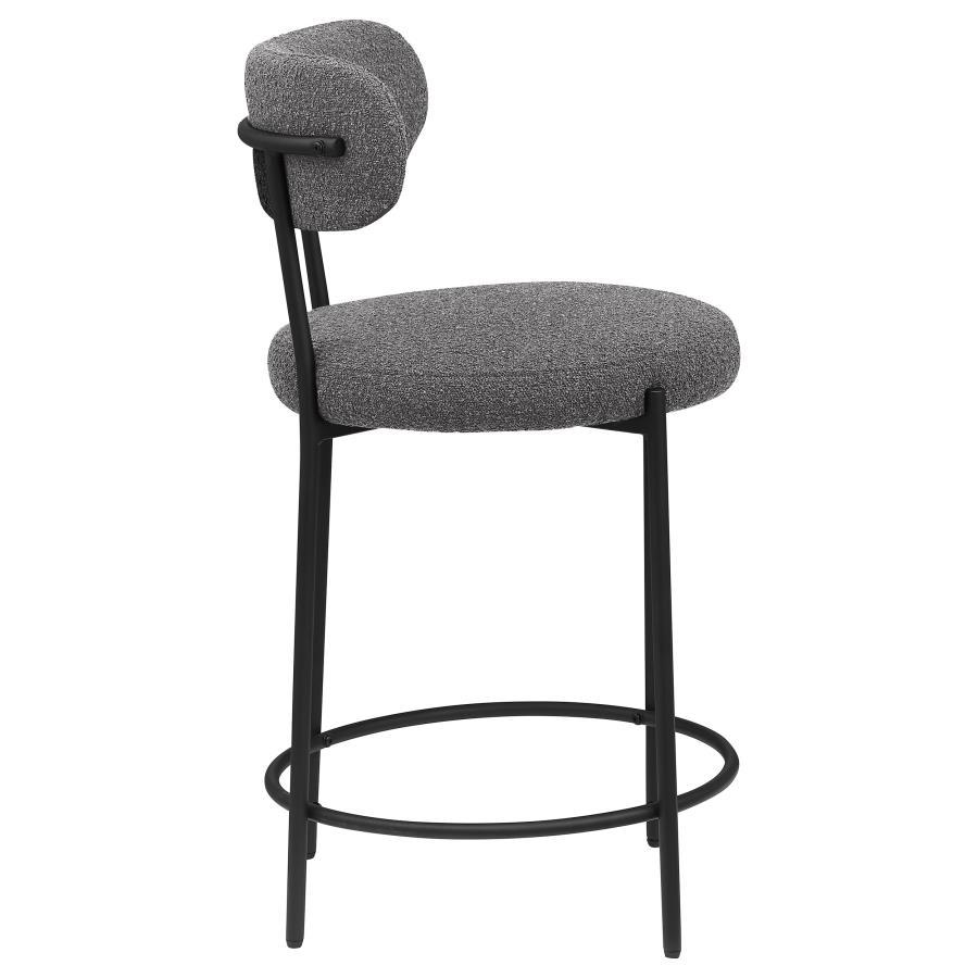 Viola - Boucle Upholstered Bar Stool (Set of 2)