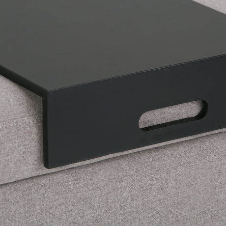 Oregon - Contemporary Storage Ottoman Bench With Tray - view 31