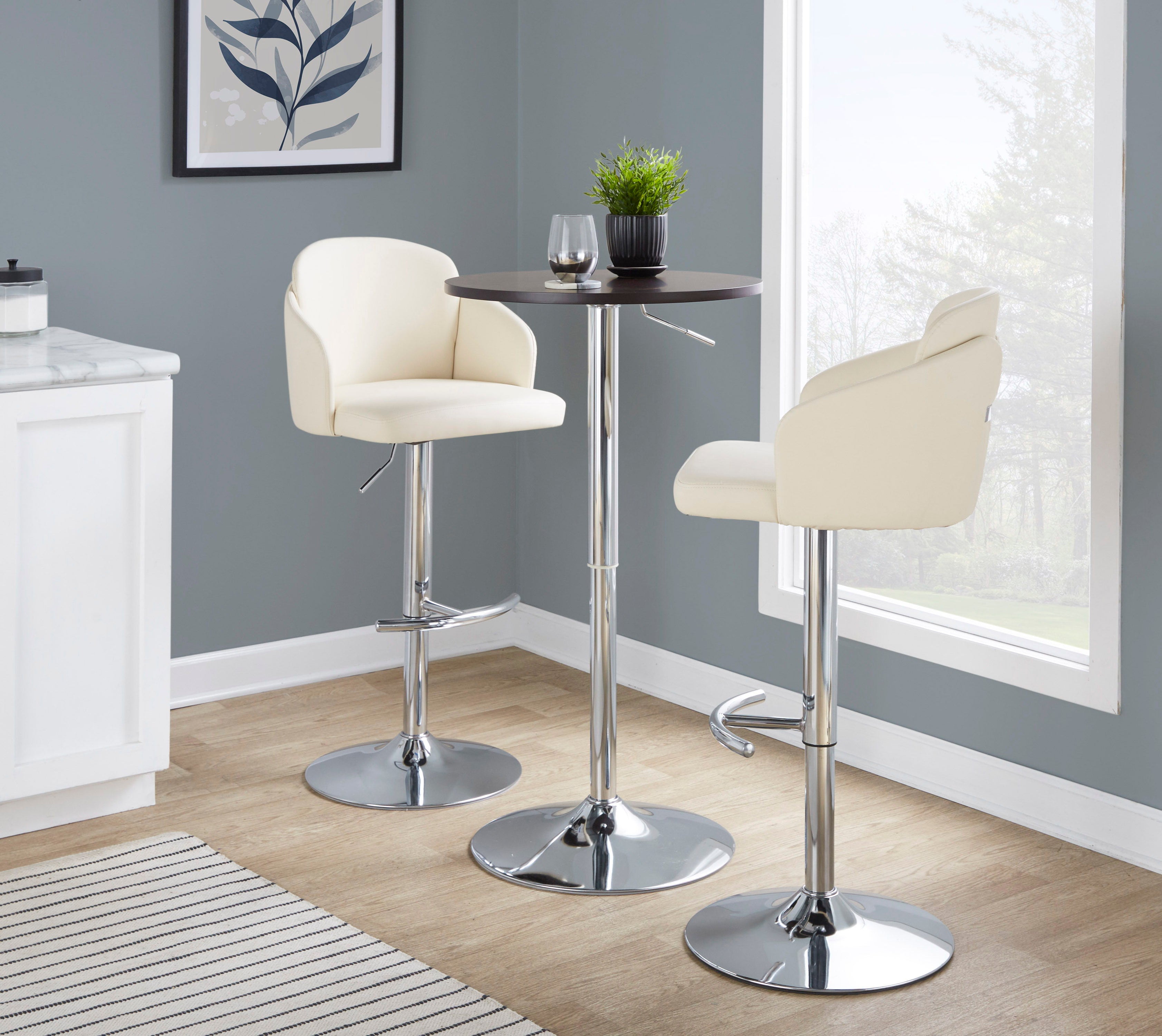 Adjustable Contemporary Bar Table