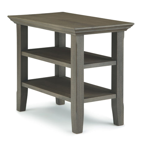 Acadian - Narrow Side Table, Handcrafted Dark Gray by Simpli-Home | Bel Furniture