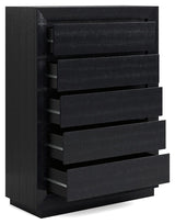 Londer - Black - Five Drawer Chest by Millennium® by Ashley | Bel Furniture