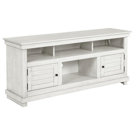 Payne - TV Stand Media Console White 60"W x 16.25"D x 27"H by Coaster Fine Furniture | Bel Furniture