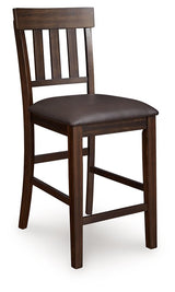 Haddigan - Upholstered Barstool (Set of 2) - Dark Brown