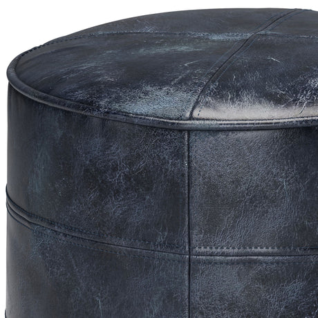 Connor - Handcrafted Round Pouf - view 16