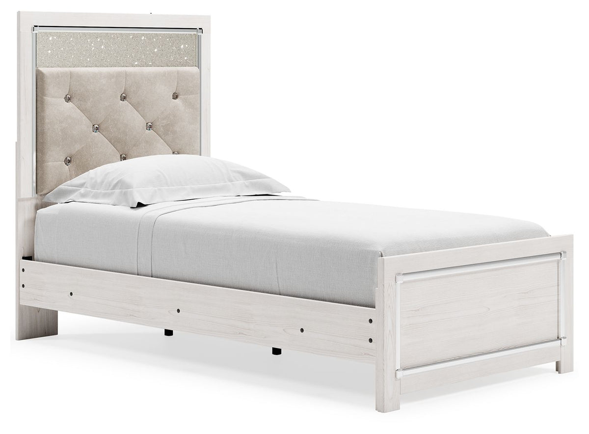 Altyra - Panel Bed White Twin None by Signature Design by Ashley® | Bel Furniture