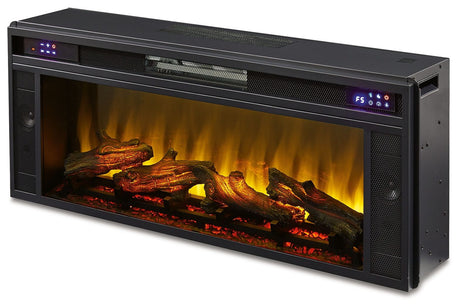 Entertainment Accessories - Black - Fireplace Insert - Rectangular by Signature Design by Ashley® | Bel Furniture