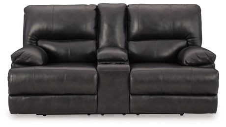 Mountainous - Eclipse - Power Reclining Loveseat With Console /Adj Headrest by Signature Design by Ashley® | Bel Furniture