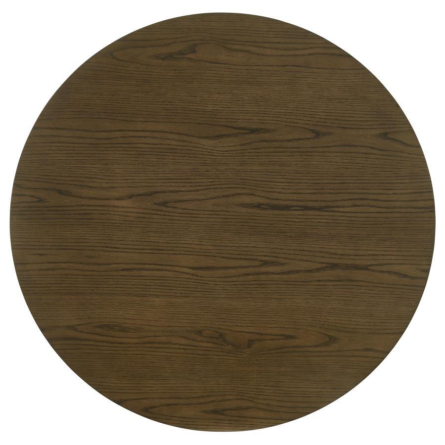 Ottowa - 5 Piece Round Wood Dining Room Table Set - Brown by Coaster Fine Furniture | Bel Furniture