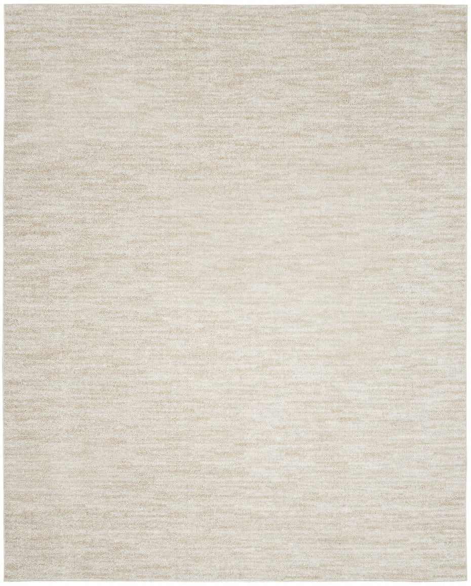 10' X 14' Non Skid Indoor / Outdoor Area Rug - Ivory / Beige