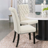 Alana - Fabric Upholstered Dining Chair by CoasterEssence | Bel Furniture