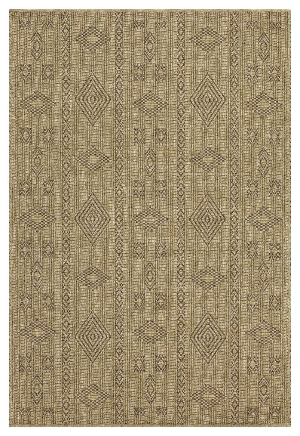 Earth - 2'7" X 7'3" Indoor, Outdoor Area Rug - Jute, Mocha