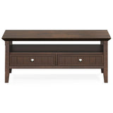 Acadian - Coffee Table With Drawer - Brown by Simpli-Home | Bel Furniture