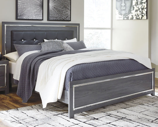 Lodanna - Panel Bed Gray King None by Signature Design by Ashley® | Bel Furniture